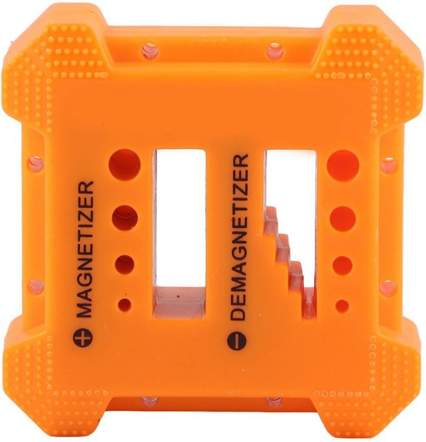 Meterk Magnetisierer und Entmagnetisierer für Schraubendreherspitzen und Schraubbits in Orange - Bild 1