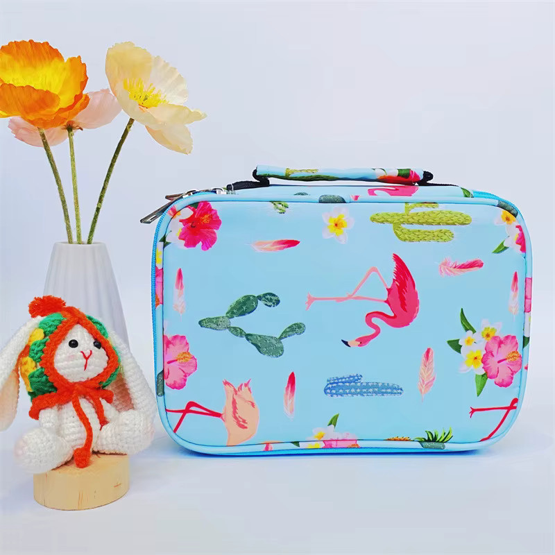 DIANNY Federmäppchen mit 72 Fächern in Blau, großes Schulmäppchen als Organizer und Stifttasche im Kawaii-Design - Bild 1