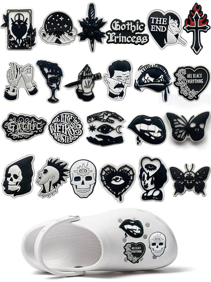 Potdemiel Schuh-Charms, Gothic-Serie, 23 Stück - Bild 6
