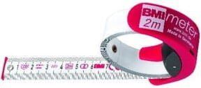 BMI Taschenbandmaß BMImeter in Weiß mit 3 m Länge und 16 mm Breite - Bild 1