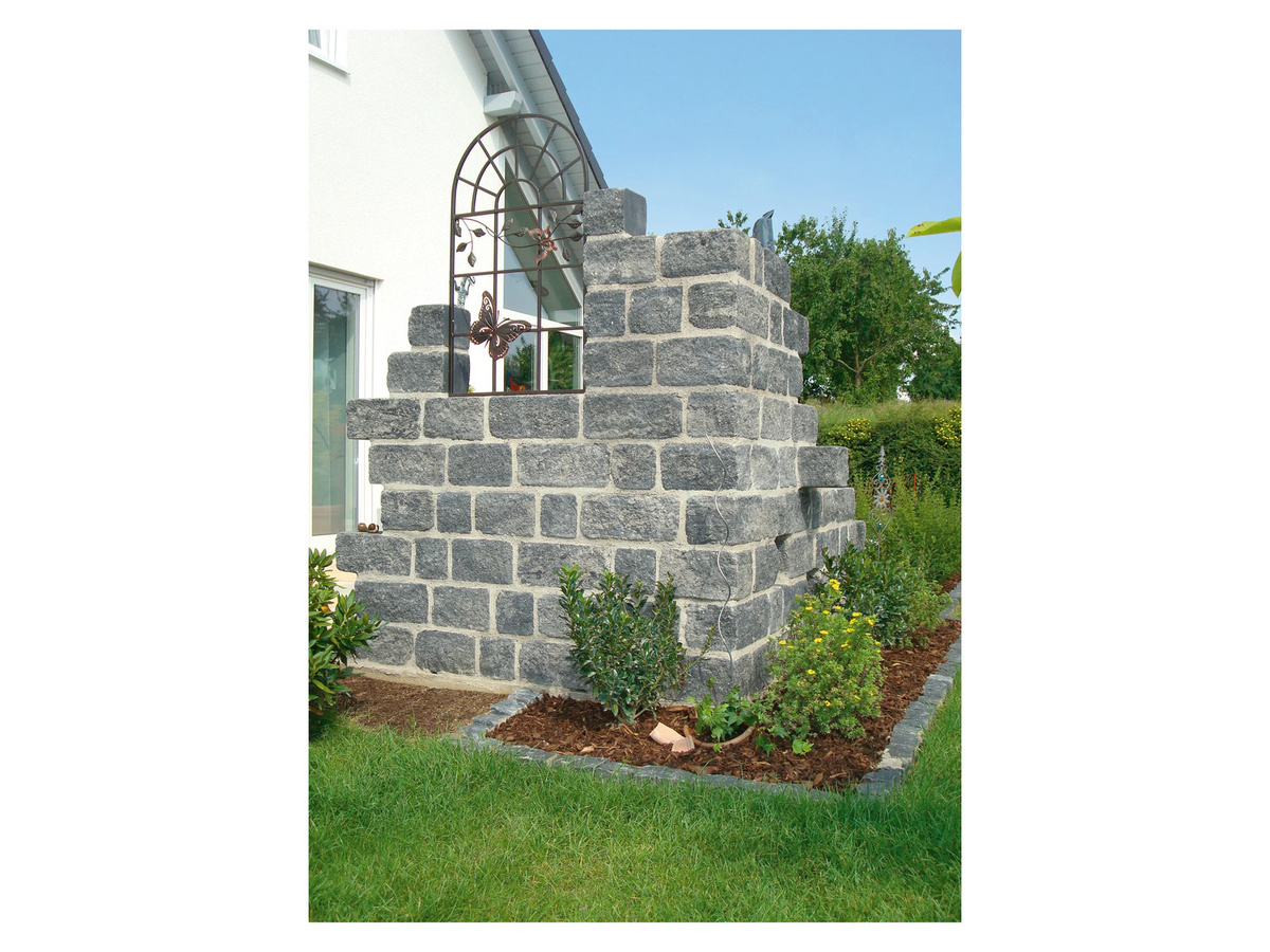 DIEPHAUS Mauerstein Maximo Tura Quarzit in Grau und Multicolour, B/T/H: 15 x 16,5 x 15 cm - Bild 2