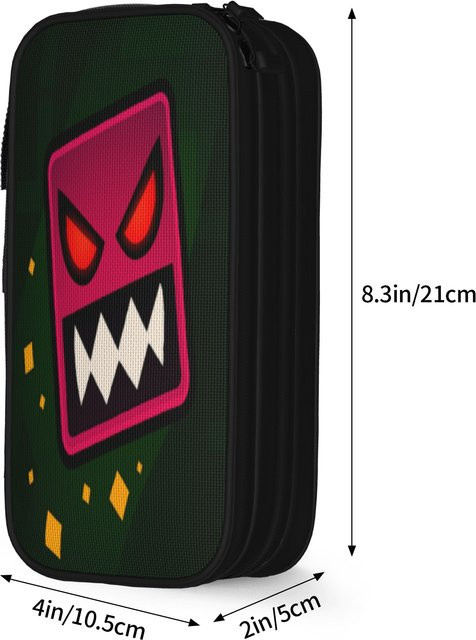 Fancy Style Studio Geometrie Würfel Federmäppchen mit großer Kapazität und doppellagigem Design in Multicolour - Bild 1