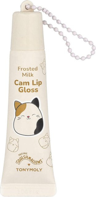 TonyMoly Original Squishmlows Cam Schlüsselanhänger Lipgloss, Frosted Milk, 11g - Bild 1