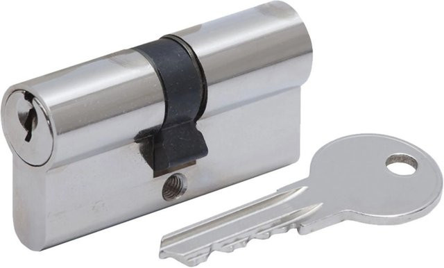 BASI Profil-Doppelzylinder Bau-Zylinder G103 in Silber, B/T/H: 35 x 35 mm - Bild 1