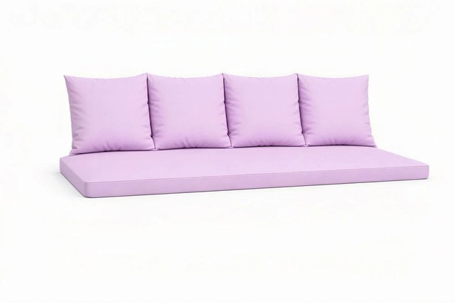 Setgarden Mix-Techno Gartenkissen für Polyrattan Möbel, 1tlg. Gartenkissen für 3-Sitzer Gartensofa, Farbe: Purple, B/T/H: 170 x 60 x 50 cm - Bild 1