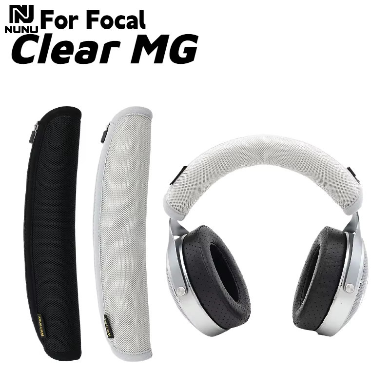 NUNU Kopfbügel-Schutzhülle mit Reißverschluss für Focal Clear MG Kopfhörer in Schwarz - Bild 2