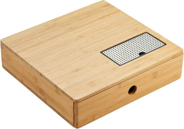 Emberton Winsford Espresso Kaffee Willkommenstablett mit schützender Überlaufschale aus Bambus, Farbe: Braun, B/H/T: 37 x 8,8 x 35 cm, 5er Pack - Bild 1