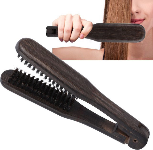 Doppelbürsten Kamm, Holz, Antistatisch, Unisex - Bild 1