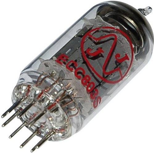 Cadorabo ECC 803s = E 83 CC Elektronenröhre Doppeltriode, transparent, 250V, 1.25mA, 9-polig, Noval-Sockel - Bild 1