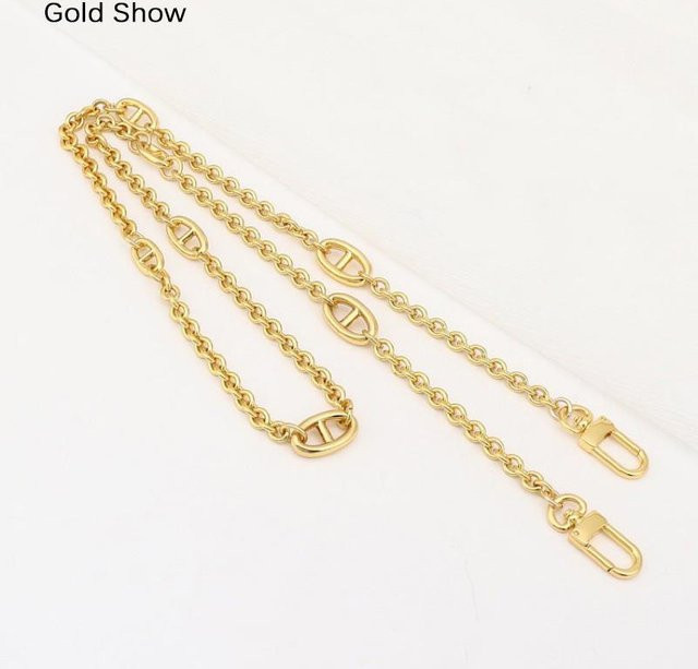 AMONCHY Schultergurt Kette, Gold, Silber, 130cm, Damen - Bild 1