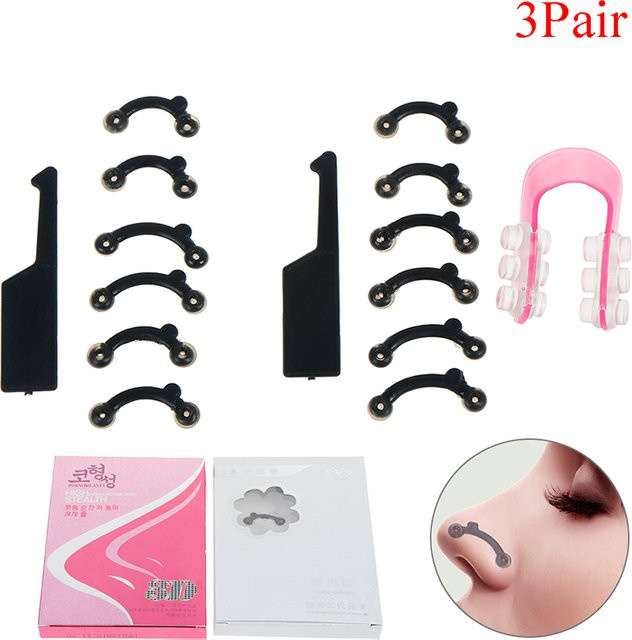 HNKMP Nose Up Lifting Shaping Clip Nose Reshaper Face Corrector Tool Kit, 3 Größen, Unisex - Bild 1