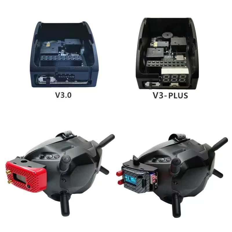 DJI FPV Analog 5,8G RX PORT 3,0 Empfänger Modul Kit für Flugbrillen in Schwarz - Bild 2
