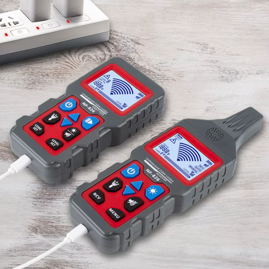 NOYAFA NF-826 Hochspannungs-Draht-Tracker professioneller Kabelfinder und Telefonkabel-Locator sowie unterirdischer Rohrdetektor - Bild 5