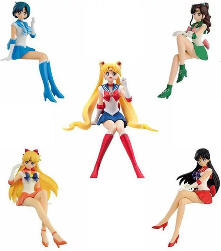 Bandai Sailor Moon Anime Action Figuren aus Kunststoff, mehrfarbig, Tsukino Usagi und Venus Sammelfiguren - Bild 1