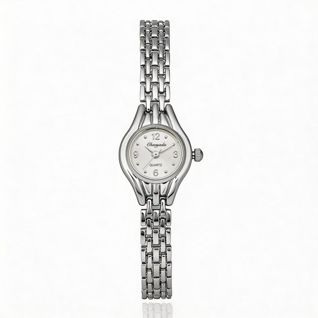 Armbanduhr Damen, Gold, Quarz, Messing, Weiß - Bild 1