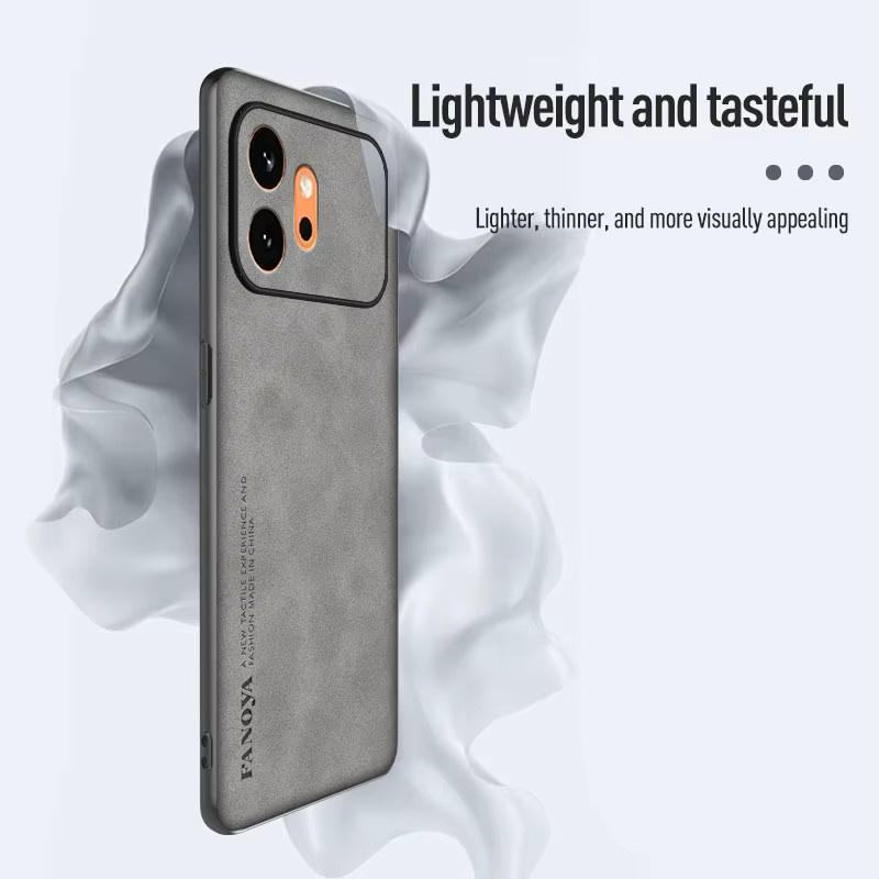 EUCAGR Luxus PU-Leder Handyhülle für Huawei Honor 600 Pro und Honor 600 Lite, stoßfestes Silikon-Case in Grau - Bild 4
