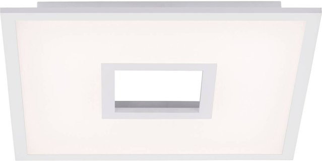 Just Light LED-Deckenleuchte RECESS RGBW Weiß B/T/H: 45 x 45 x 5 cm - Bild 1