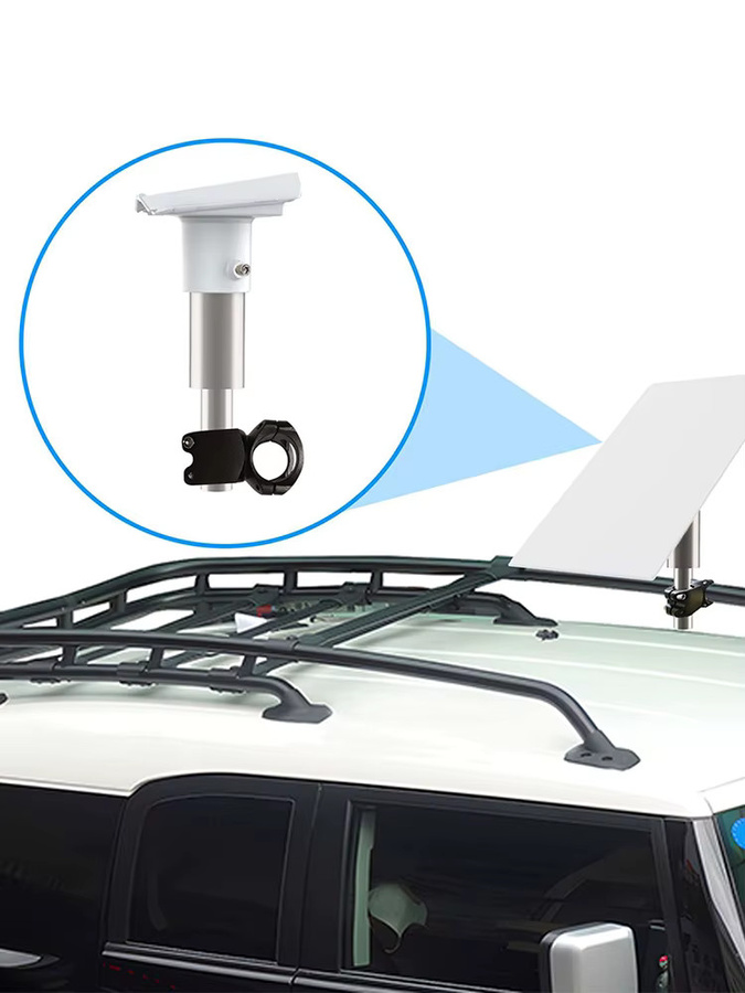 StarLink Gen 3 Leiterhalterung und Dachträger als Satellitendachadapter für dein Wohnmobil in Weiß - Bild 4