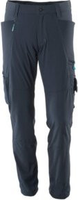 Mascot Arbeitshose aus Stretchstoff mit Cordura und Reflexstreifen in Schwarzblau, Größe 90C58 - Bild 1