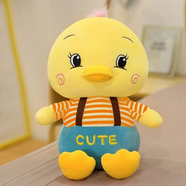 Yiran toy Ente Plüschtier, Rot Gelb, 45cm, ab 3 Jahre - Bild 1