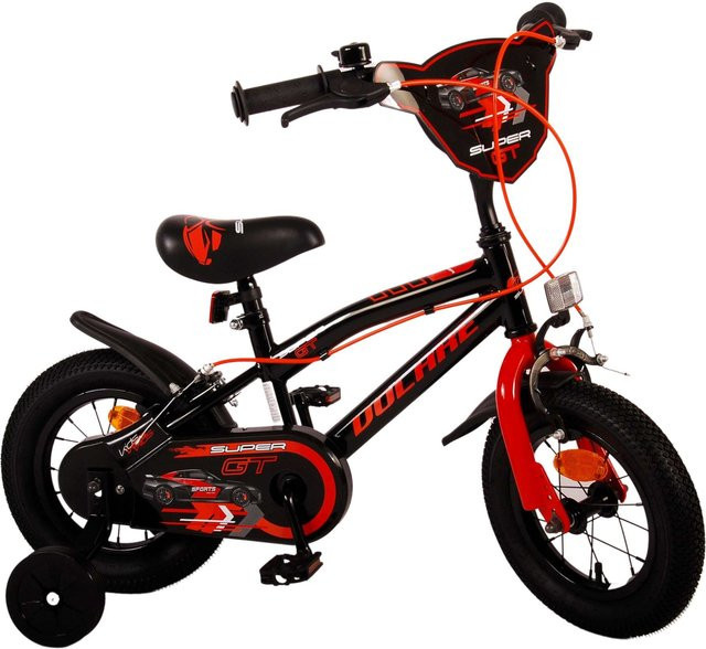 TPFSports Super GT Kinderfahrrad, 12 Zoll, Rot, 2 Handbremsen - Bild 1