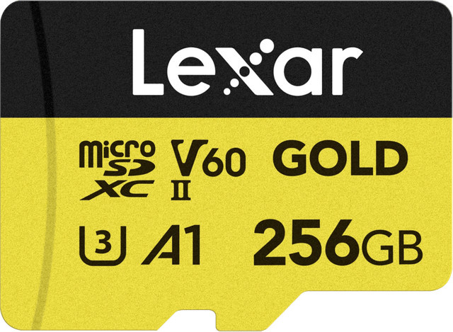 Lexar Professional microSDXC GOLD Speicherkarte 256GB mit bis zu 180 MB/s - Bild 1