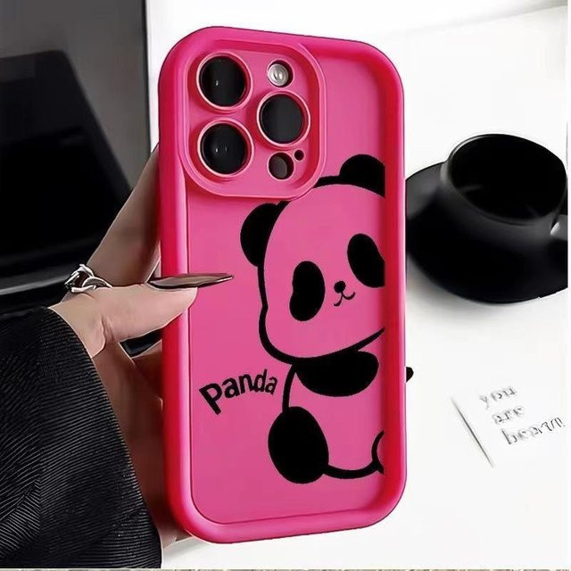 Ka Love Panda Handyhülle für Apple iPhone in Pink - Bild 1