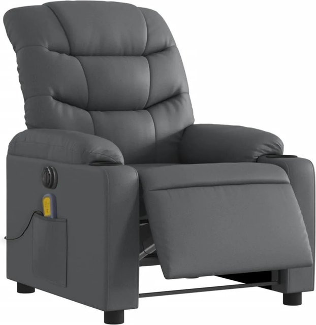 vidaXL Massagesessel Elektrisch Grau Kunstleder Modell 9 - Bild 1