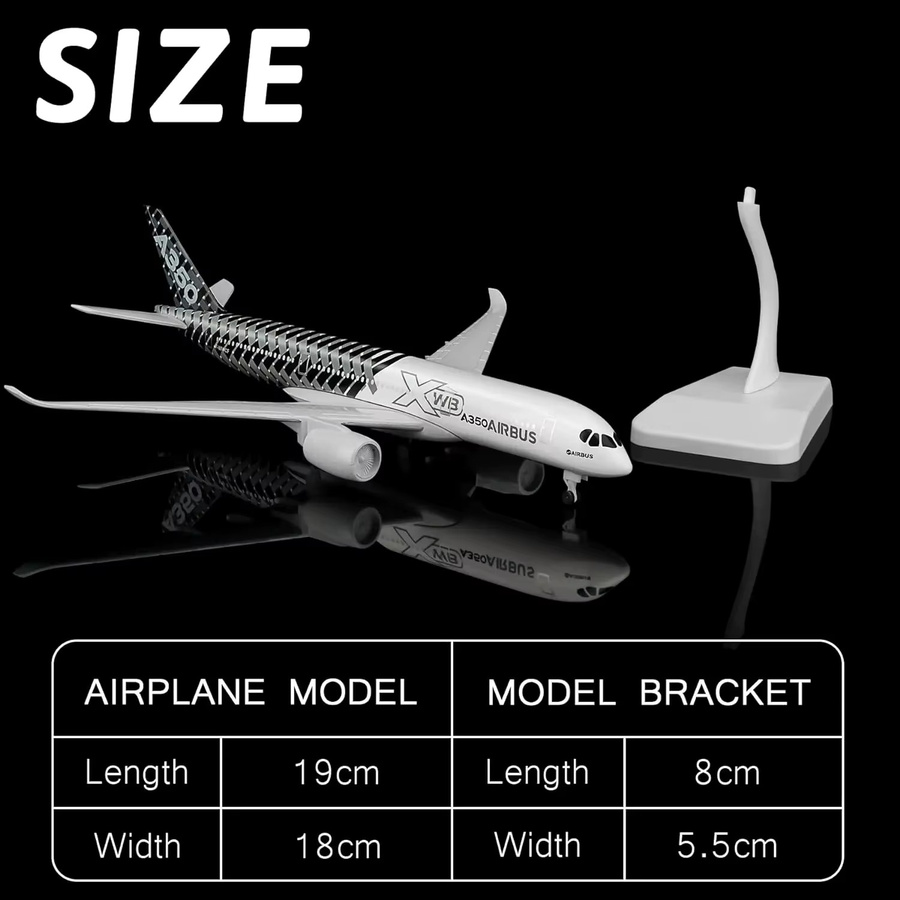 ZOCO A350 Airways Metallmodell-Flugzeug, Spielzeugflugzeug - Bild 2