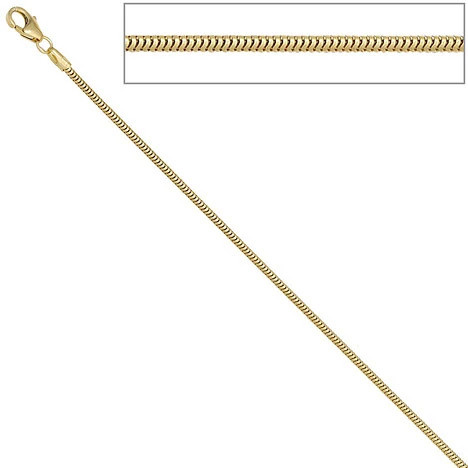 Colfem Schlangenkette 585 Gelbgold, 1,6 mm, 42 cm, Unisex - Bild 1