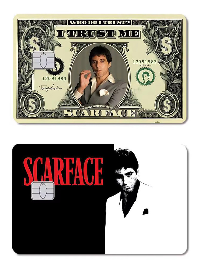 52TOYS Scarface Cartoon Aufkleber Set, 4 Stück wasserfeste und kratzfeste dekorative Sticker in Multicolour - Bild 6