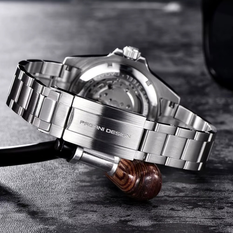 PAGANI DESIGN Armbanduhr, Edelstahl, Keramiklünette, 43 mm, Herren - Bild 6