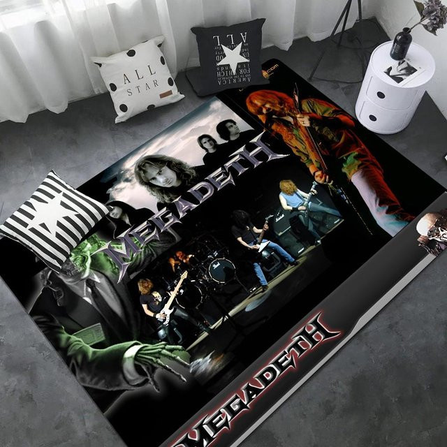 Karpetti Fußmatte Megadeth Heavy Metal Rock Design, rutschfest und weich, B/T: 60 x 40 cm, Multicolour - Bild 1