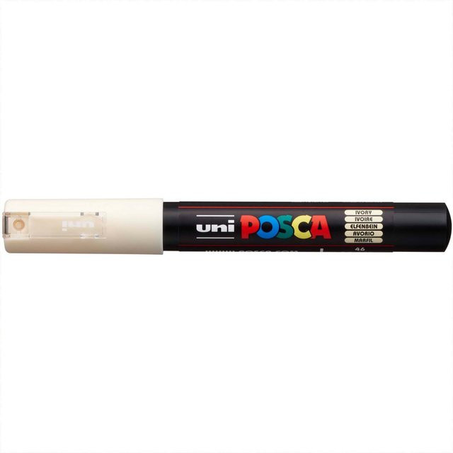 uni POSCA-Marker PC-1MC Permanent Marker mit 0,7-1mm Spitze in Beige/Elfenbein - Bild 1