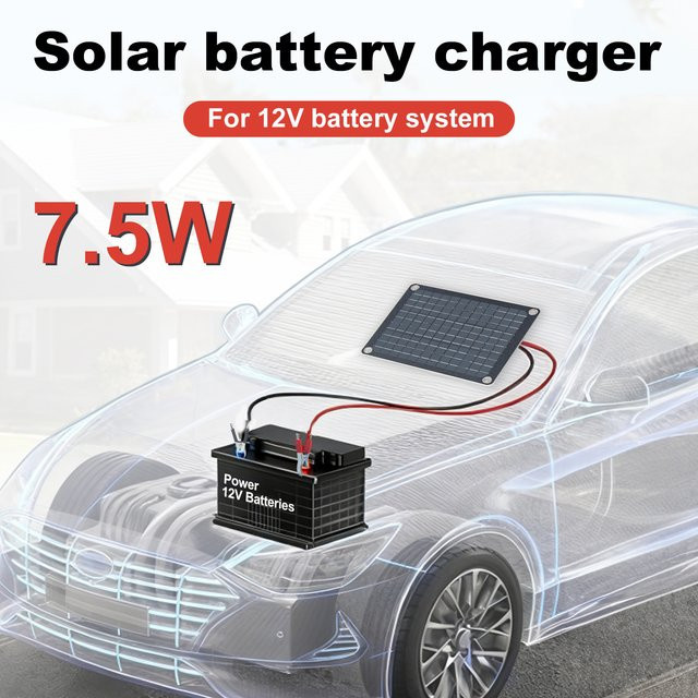 LEAORLD 7,5W 12V MPPT Solar-Batterieladegerät in Schwarz zur Wartung und Erhaltung von Solarpanels - Bild 1