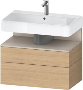 Duravit Waschtischunterschrank Qatego in Weiß Matt, Wandhängend, B/T/H: 79 x 47 x 59 cm - Bild 1