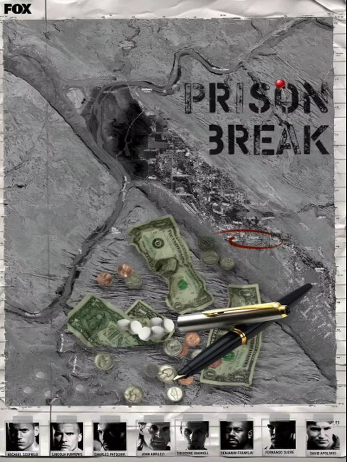 Prison Break Classic TV-Serie Wandbild als selbstklebender wasserfester Aufkleber für deine Raumdekoration - Bild 7