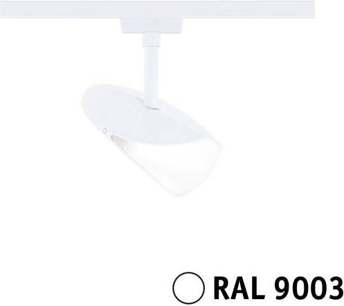 Paulmann Alejandro URail Hochvolt-Schienensystem-Leuchte, dimmbarer LED-Spot, 10W, Signal-Weiß - Bild 1