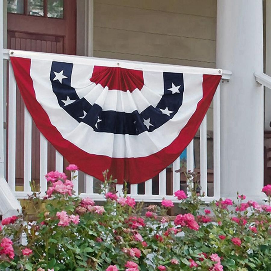 Patriotische USA Flagge von mfySpace mit Sternen und Streifen in Rot, Blau und Multicolor aus Polyester für die Außendekoration - Bild 6