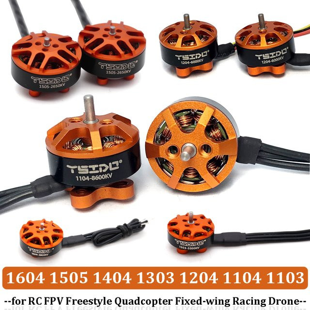YSIDO 4er Set Bürstenlose Motoren für RC FPV Freestyle Quadcopter und Racing Drones in Orange - Bild 1