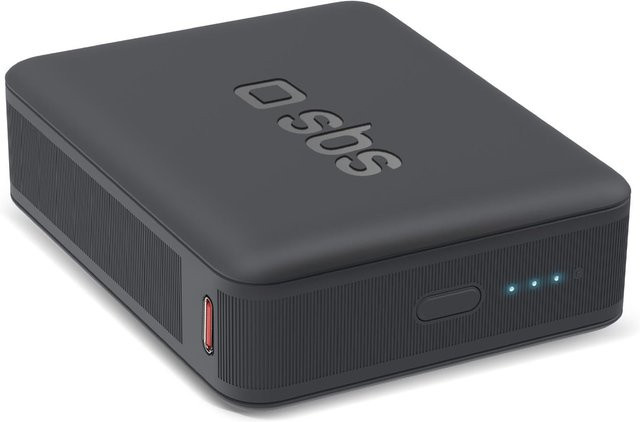 SBS Powerbank mit 10.000 mAh und Power-Delivery-Technologie in Schwarz - Bild 1