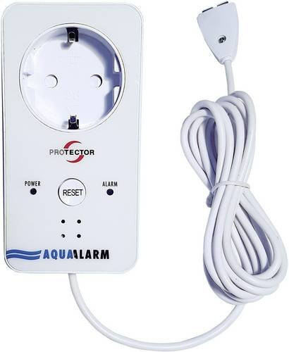 Protector WA-5 AquaAlarm Wassermelder mit externem Sensor, netzbetrieben, Weiß - Bild 1