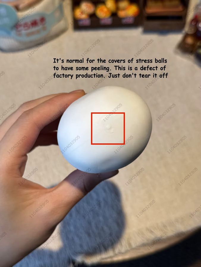 Hot Toys Seifenball, Quetschbarer Seifen-Stressball, Fidget-Spielzeug, weiß - Bild 3