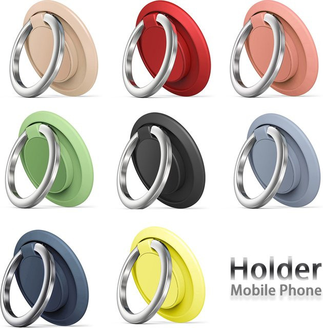 WSSHE Universal Finger Ring Halter für dein Smartphone in Grau mit 360 Grad Rotation - Bild 1