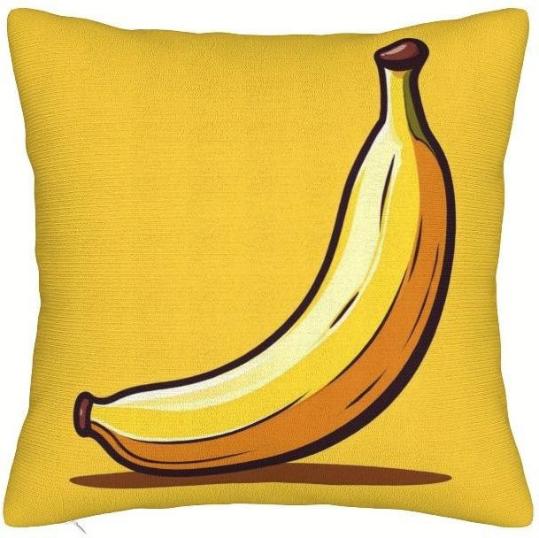 JMG Clothing Kissenbezug mit gelbem Bananen-Print, quadratisch, B/H: 40 x 40 cm - Bild 1
