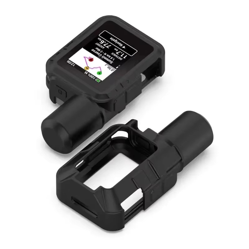 Silikon-Softshell-Schutzhülle in Schwarz für Garmin inReach Mini 3 und Mini3 Plus als Stoßfängerhülle und Displayschutzfolie Zubehör - Bild 2