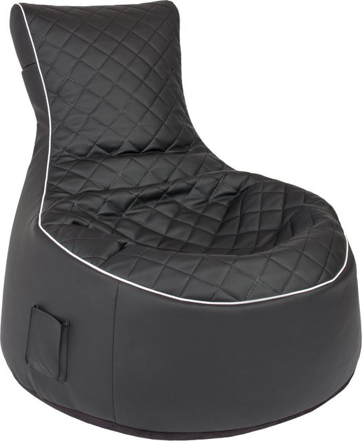 Sitting Point Sessel Swing Modo Tap 300, Schwarz, mit abnehmbarem Bezug aus Kunstleder - Bild 1