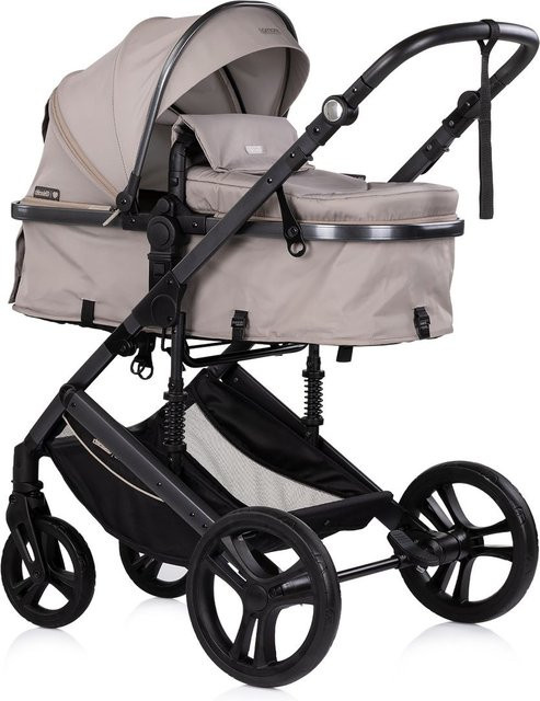 Chipolino Kinderwagen 2 in 1 Amore Kombikinderwagen mit Babywanne und Zubehör in Braun - Bild 1