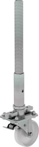 MUNK Günzburger Steigtechnik Lenkrolle mit Feststellbremse Spindel 125 mm in Silber - Bild 1