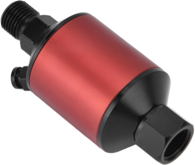 TOMTOP Wasser- und Ölabscheider Druckluftfilter 1/4 Zoll NPT aus Aluminium, Rot - Bild 1